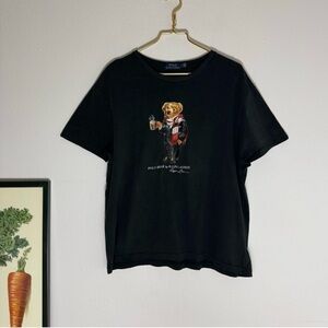 Polo Ralph Lauren Hot Cocoa Teddy Bear t-shirt size L